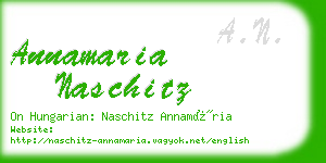 annamaria naschitz business card
